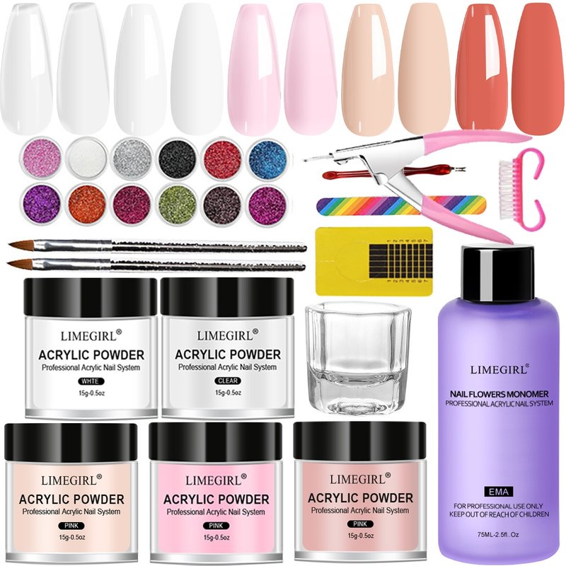 Crystal Powder Liquid Set Tool Brush Nail Extension