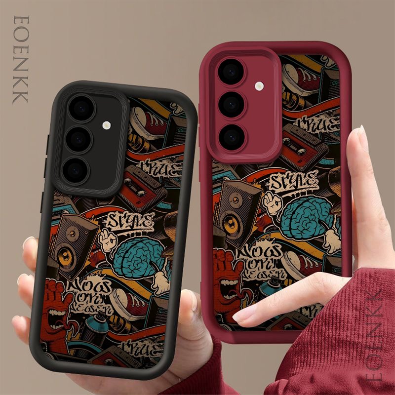 Graffiti Wall Cool Soft Phone Case For Samsung Galaxy S23 S22 S21 S25 S24 S20 A35 A55 A35 15 Note 20 Plus Ultra FE 5G Soft Cover