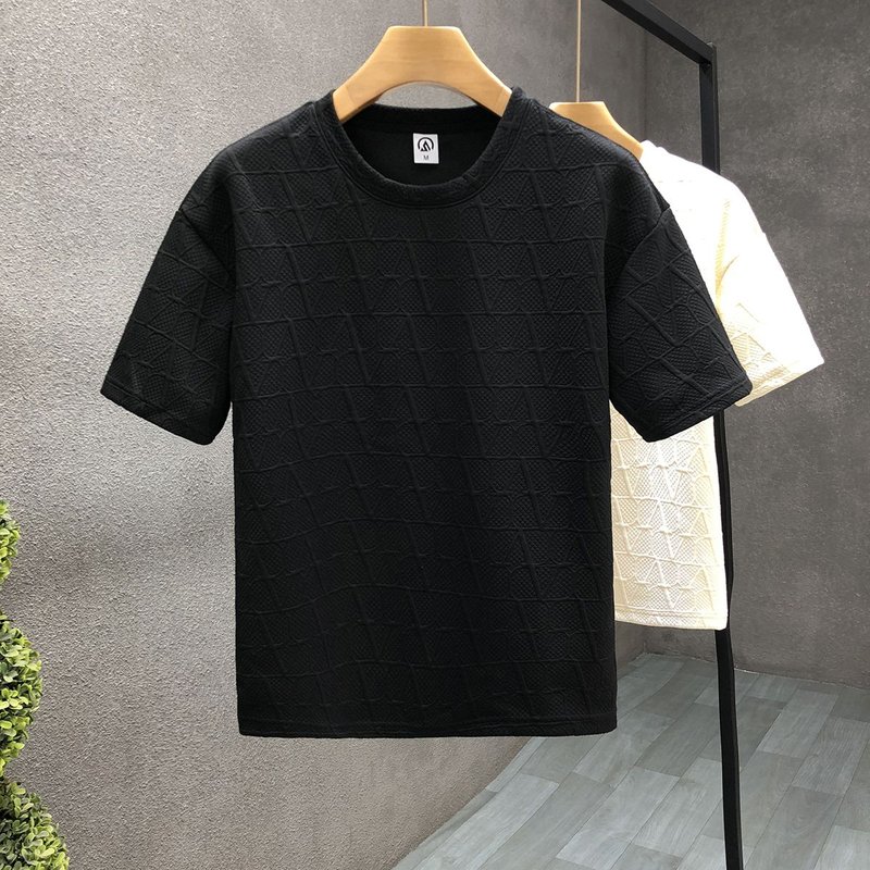 Popular Short-sleeved T-shirt Men's Trendy Brand Trendy Half-sleeved 2025 Summer New Men's Casual Handsome T-shirt