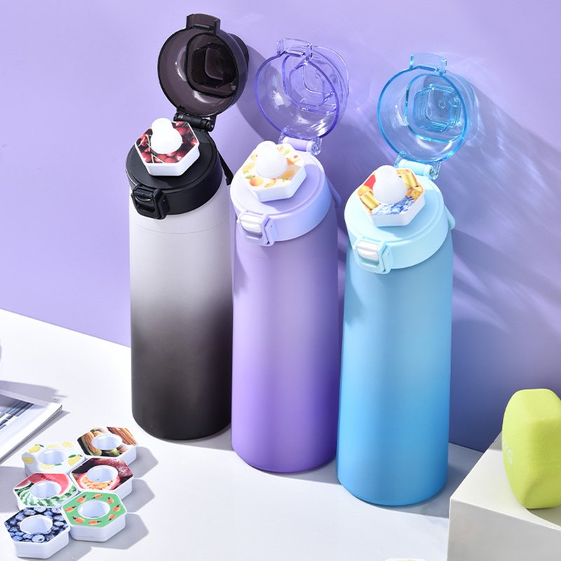 ML Air Up Water Bottle Flavour Capsules Fruit Fragrance Leak Proof Sports Drinking Cup For Outdoor Travel Hiking