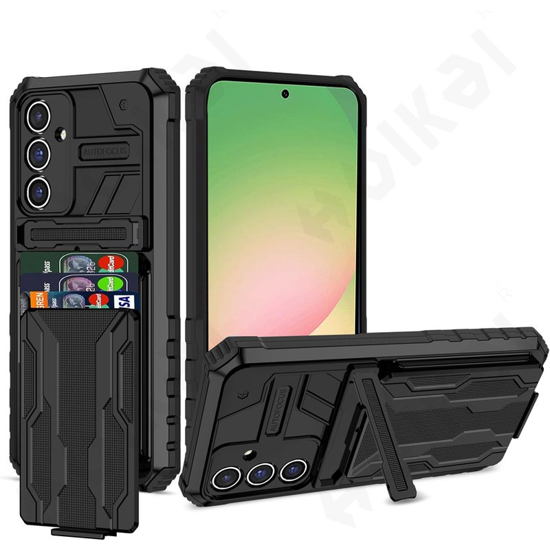 Case For Samsung Galaxy A56 A36 A55 5G Wallet With Credit Card Stand Kickstand Slim Red Shockproof Cover