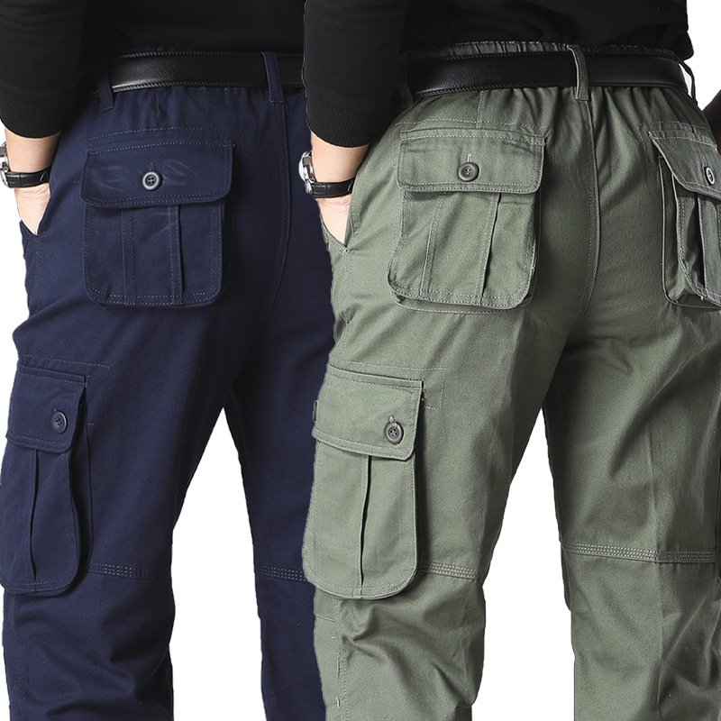 Men's Clothing Wholesale Men's Casual Trousers, Strong And Wear Resistant, Loose Straight Tube, Multi Pocket Construction Site Work Overalls
