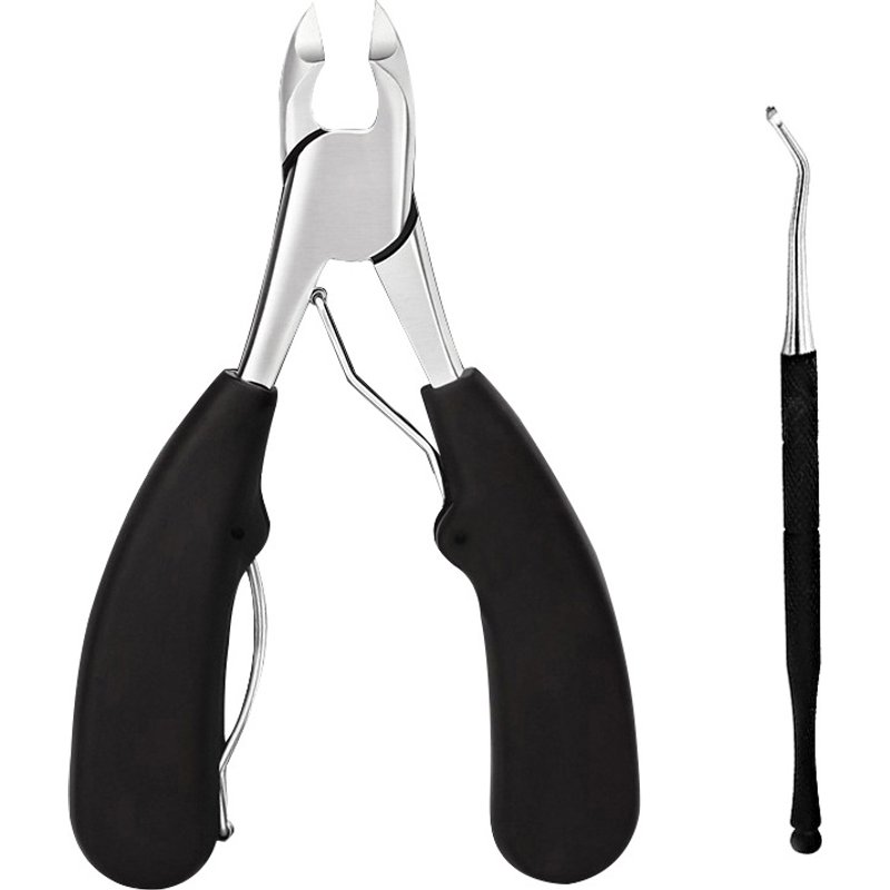 Nail Clipper Set Stainless Steel Toenail Clippers Thick Ingrown Toe Nail Heavy Duty Precision Nail Scissor Cut Toenails Tool