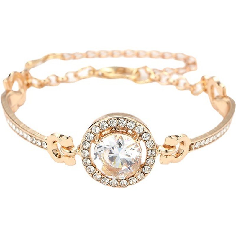 Fashionable and popular eight hearts and eight arrows zircon bracelet for women, elegant and versatile, high end diamond bracelet jewelry