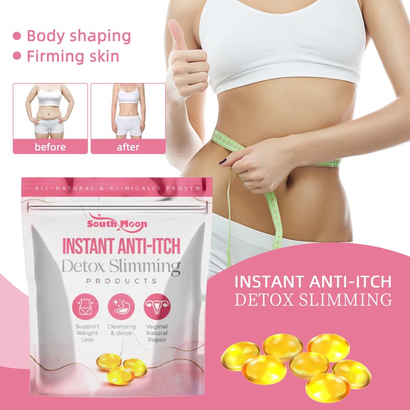 South Moon slimming capsule for tightening abdomen, shaping body, firming the skin, belly, arms, thighs, and