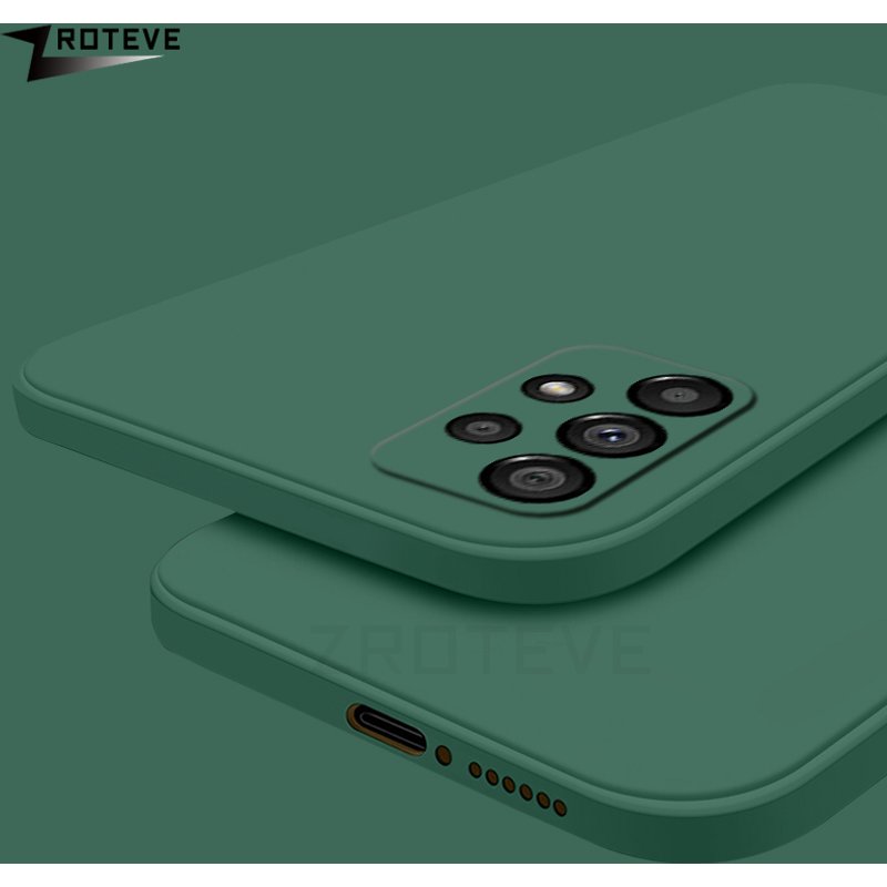 A52 Case ZROTEVE Square Liquid Silicone Soft Cover For Samsung Galaxy A52s A72 A42 A32 A22 A12 A13 A23 A33 A53 A73 M33 M53 Cases