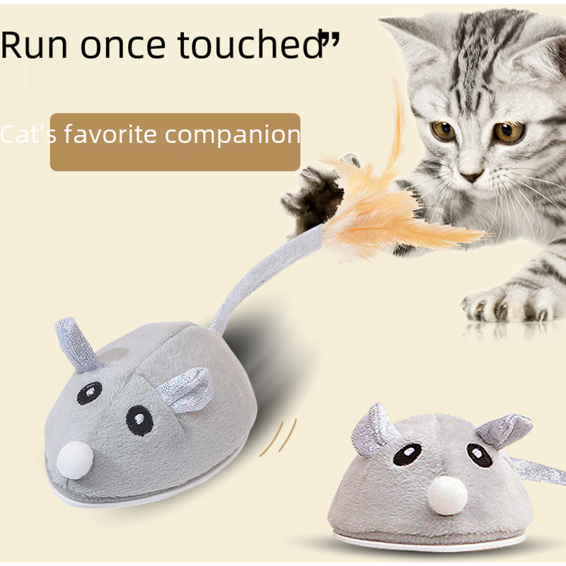 Electric mouse pet toy cat toy electric interactive self-Hi cat toy smart walking cat toy