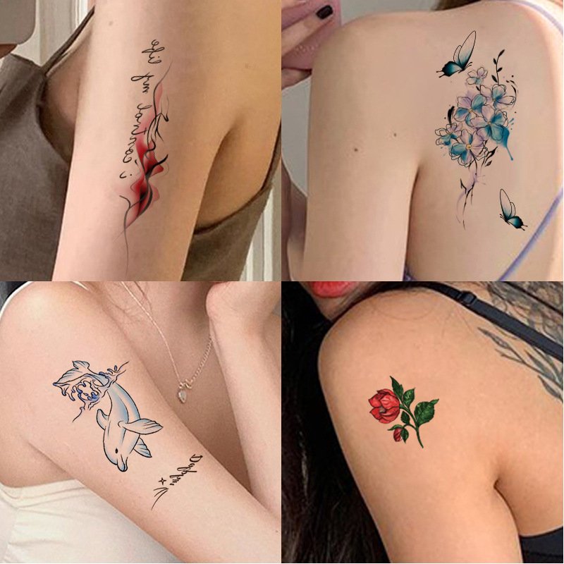 Body Art Cartoon Tattoo Stickers Disposable Tattoo Stickers Ins Waterproof Tattoo Stickers Tattoo