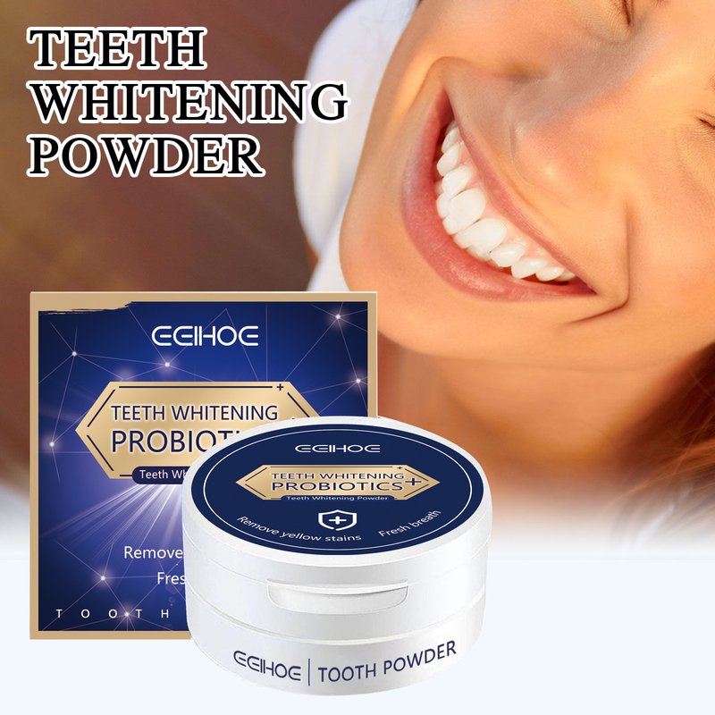 EELHOE Brilliant Cleaning, Brightening White Yellow Tooth Stains, and Caring for Fresh Oral Beauty Powder