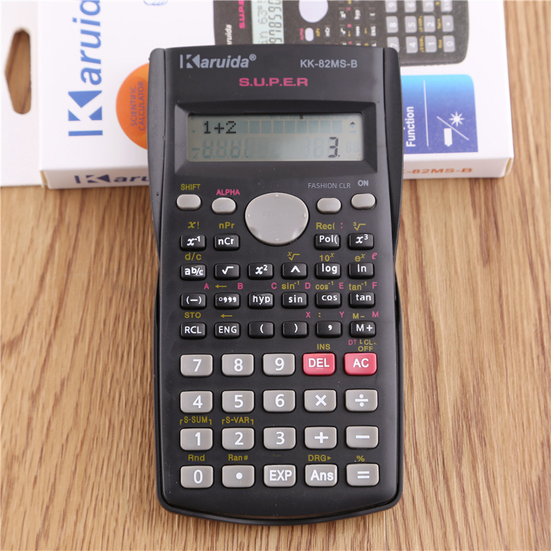 82MS-B classic black student calculator scientific culvert calculator flip black factory wholesale