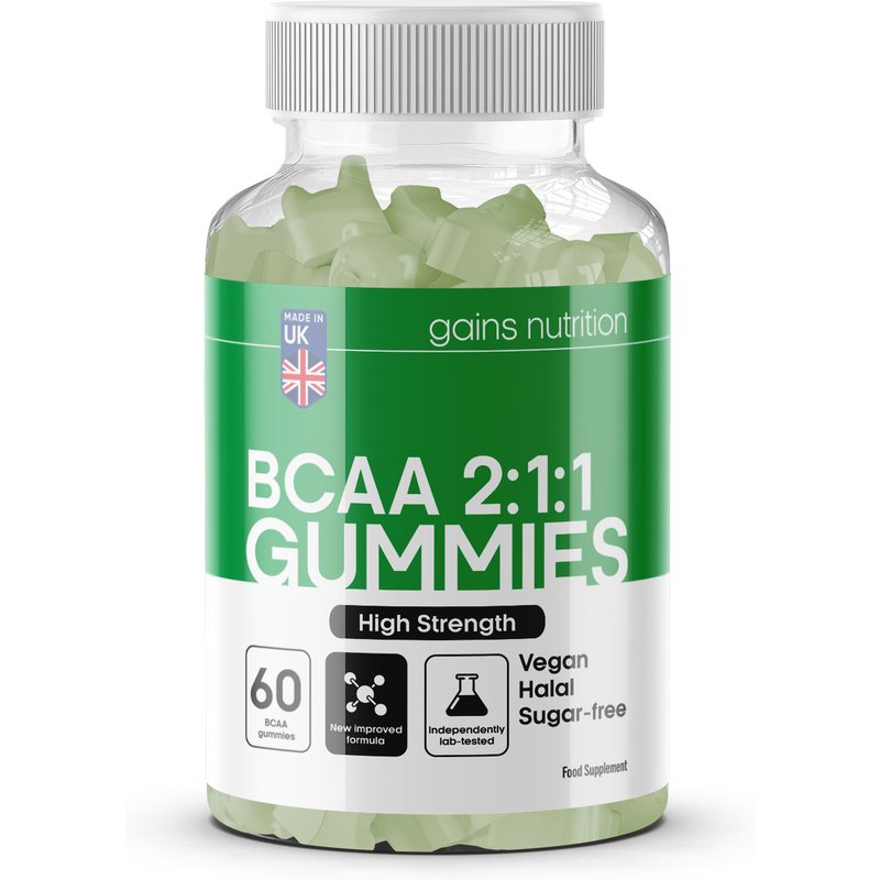 BCAA 2:1:1 Gummies, 60 Gummies, High Strength