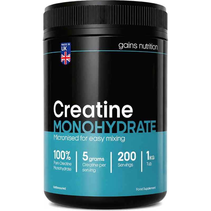 Creatine Monohydrate Powder 1KG - 200 Servings