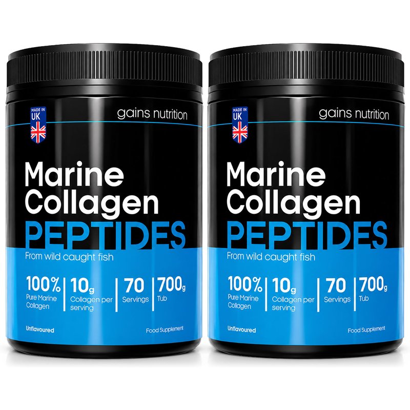 Marine Collagen Peptides Powder | 700g | Unflavoured | 2 Pack Bundle