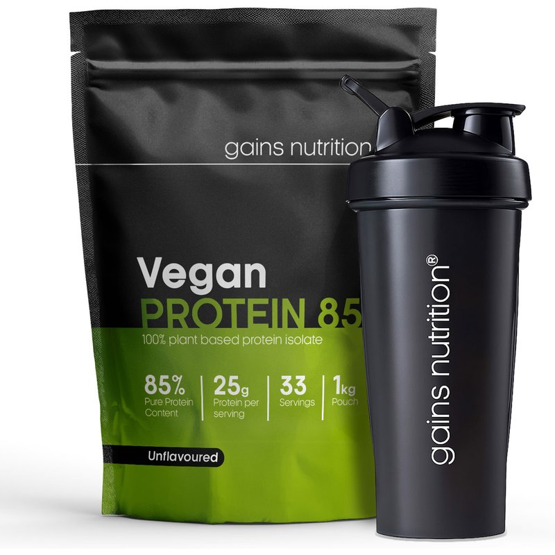 Vegan Protein 85 | 1KG | + 600ml Shaker Black