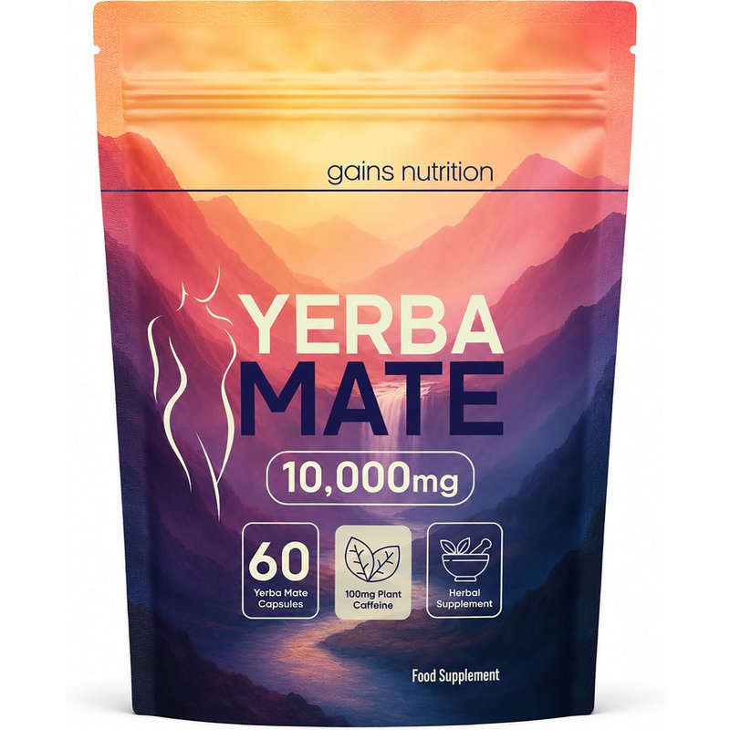 Yerba Mate Capsules Pouch | Clean Energy | Natural Caffeine