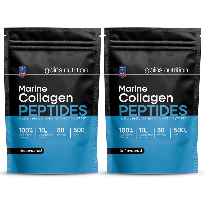 Marine Collagen Peptides Powder | 500g | Unflavoured | 2 Pack Bundle