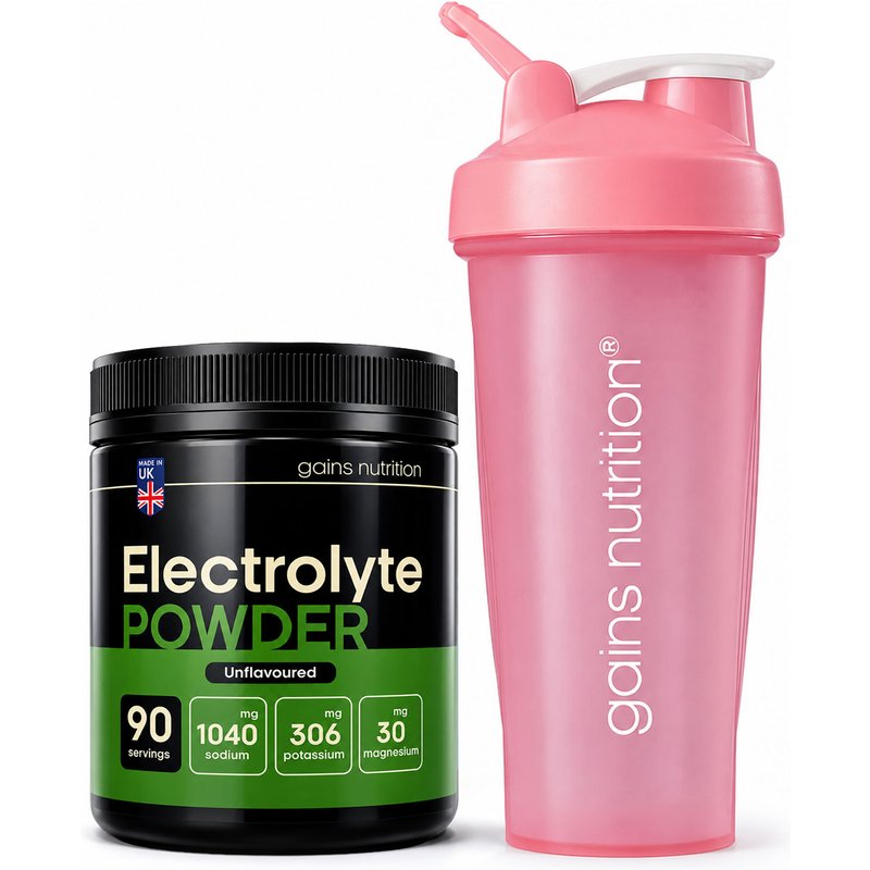 Electrolyte Powder | 90 Servings + 600ml Shaker Pink