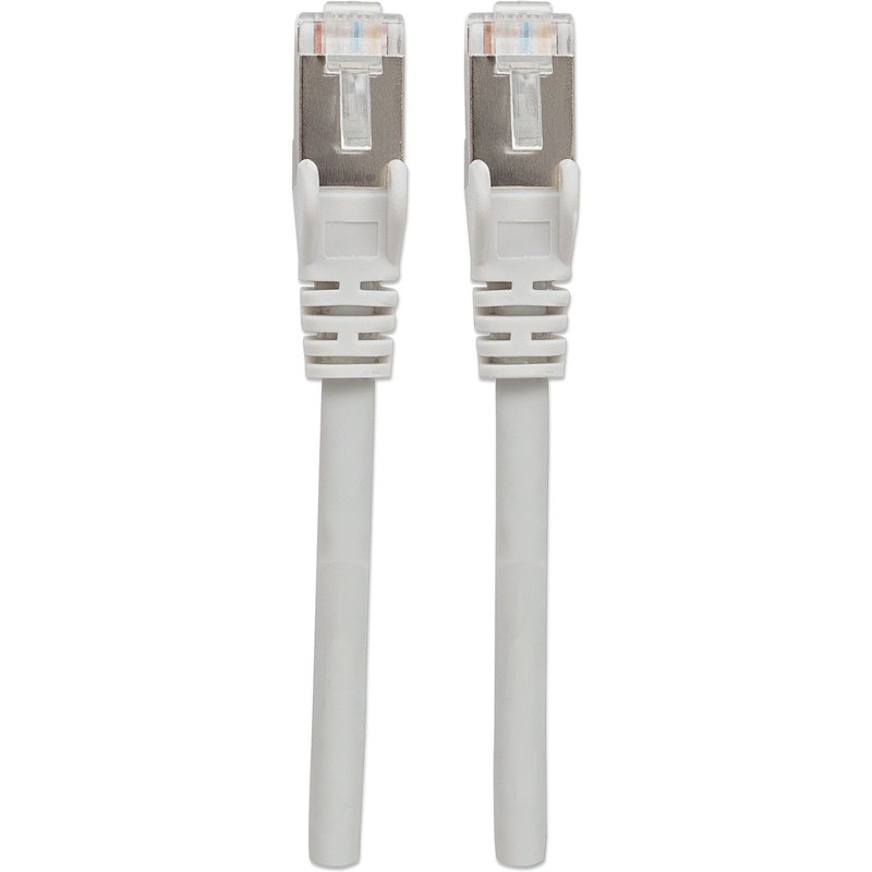 INTELLINET Patchkabel RJ45 S/FTP Cat6 0.5m LSZH Hebels. grau