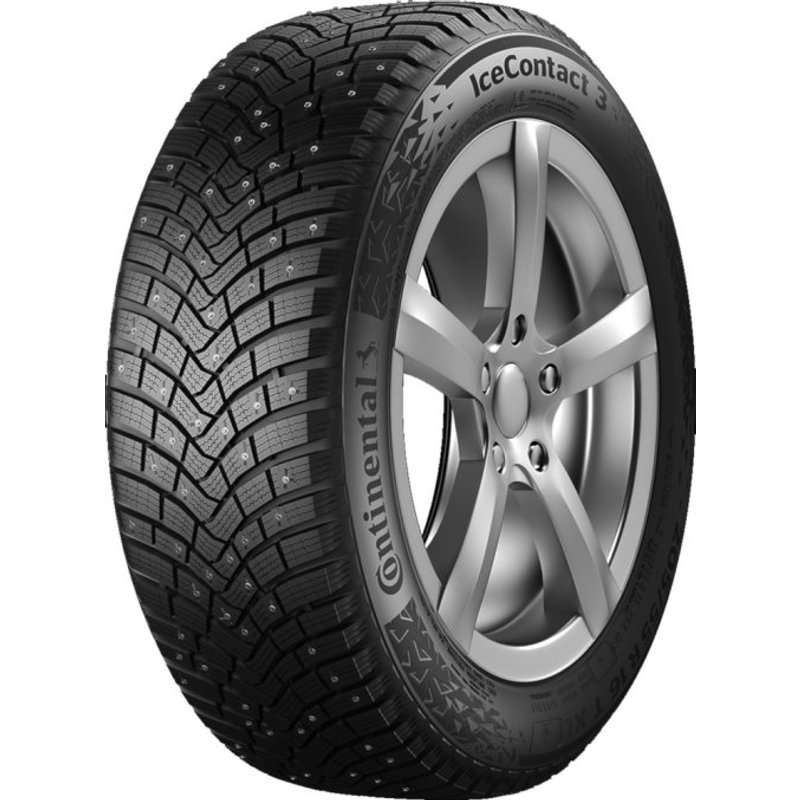Continental IceContact 3 ( 245/45 R18 100T XL, Clouté, avec rebord protecteur de jante )