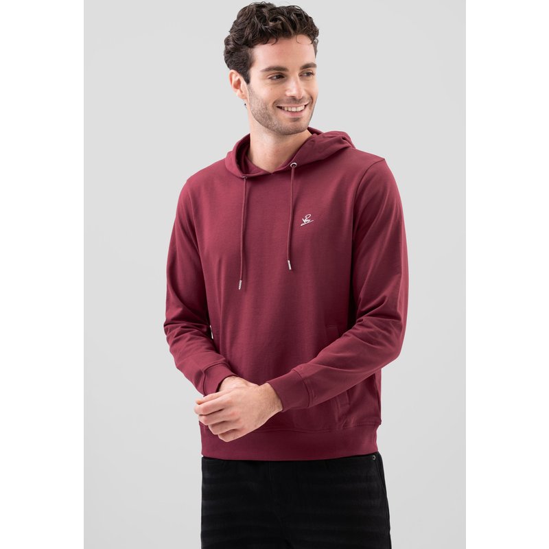 Enorsia Mens Red Regular Fit Pullover Hoodie - UK XL