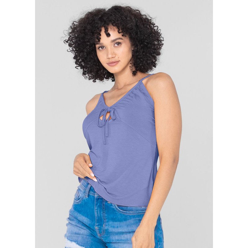 Enorsia Womens Purple V Neck Vest - UK 12