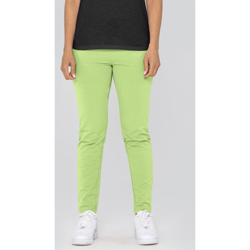 Enorsia Womens Green Jersey Essential Joggers - UK 18