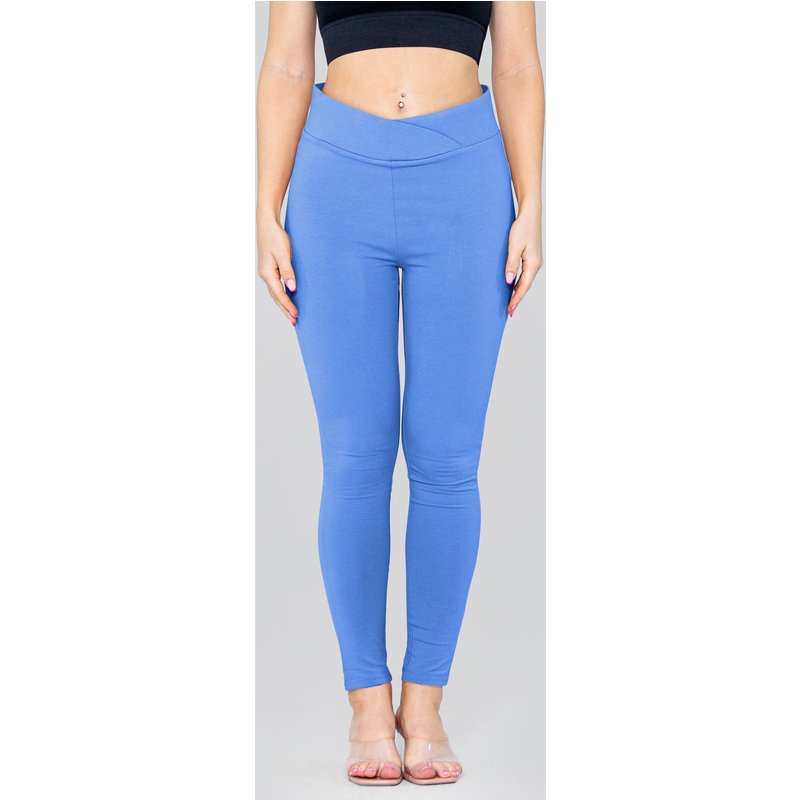 Enorsia Womens Blue Active Yoga Leggings - UK 16