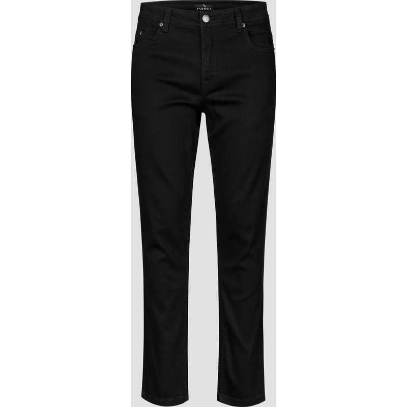 Enorsia Mens Black Slim Fit Stretch Jeans - UK 34