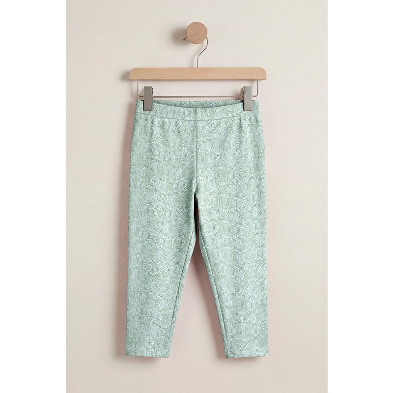 Enorsia Womens Green Bee Printed Cropped Leggings - UK 14