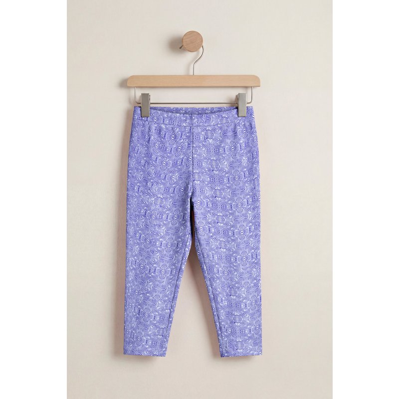 Enorsia Womens Blue Bee Printed Cropped Leggings - UK 8