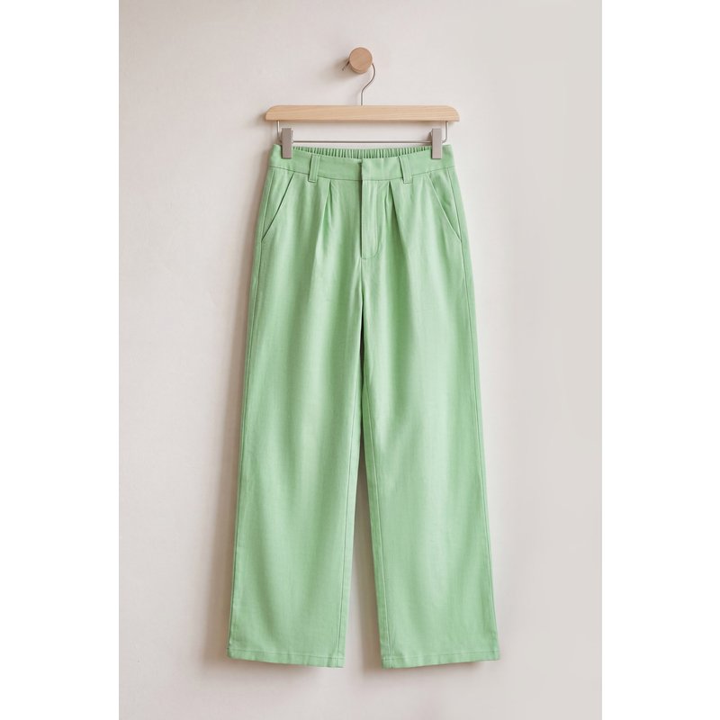 Enorsia Womens Green Wide Leg Smart Trousers - UK 8