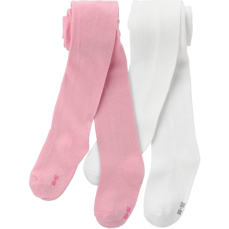 2 Baby Strumpfhosen im Basic-Look