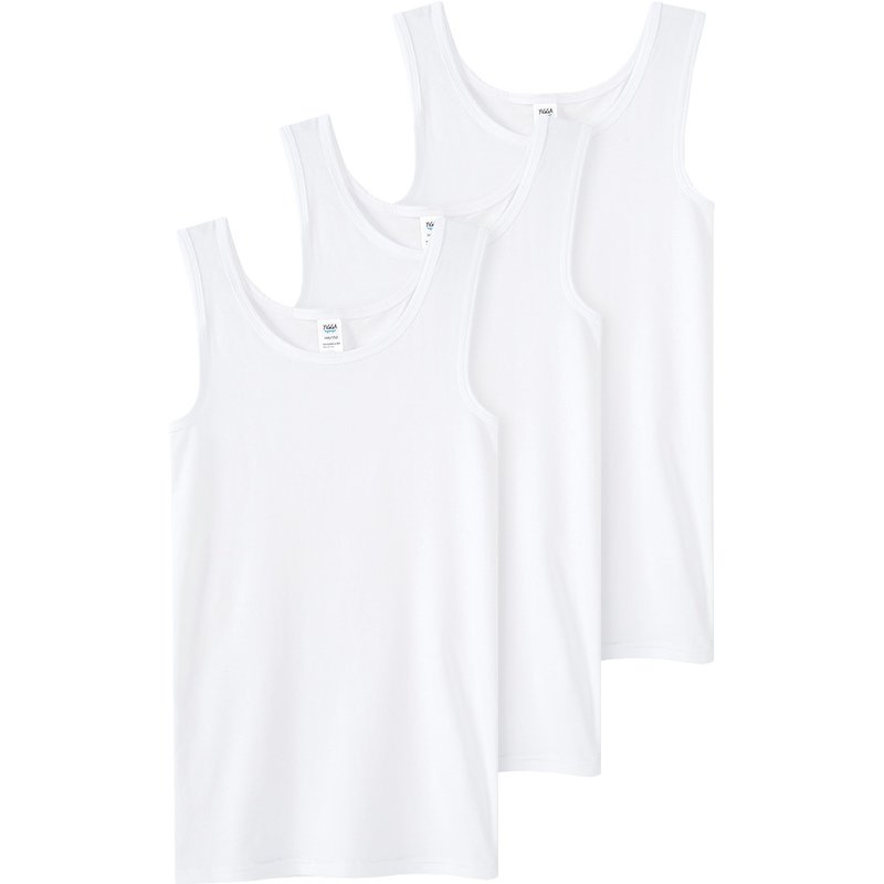 3 Jungen Unterhemden im Basic-Look