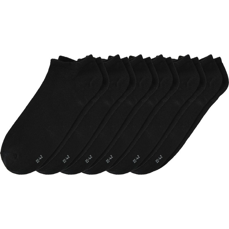 6 Paar Herren Sneaker-Socken unifarben