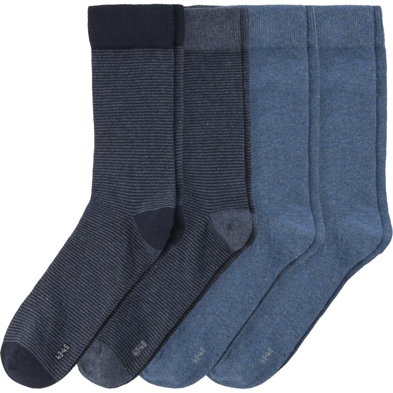 4 Paar Herren Socken mit Bio-Baumwolle