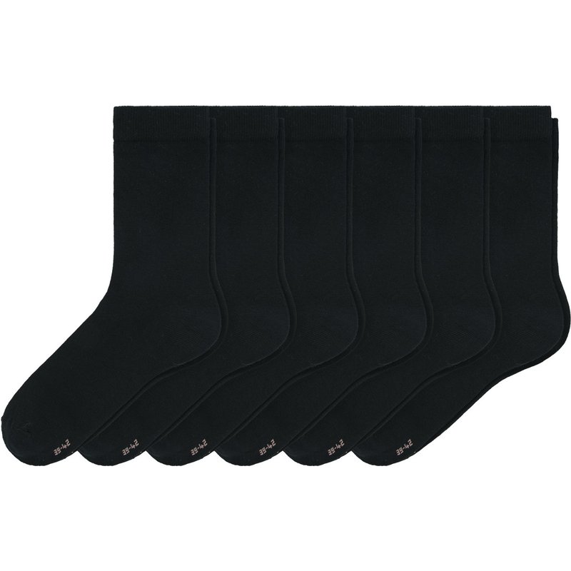6 Paar Damen Socken unifarben