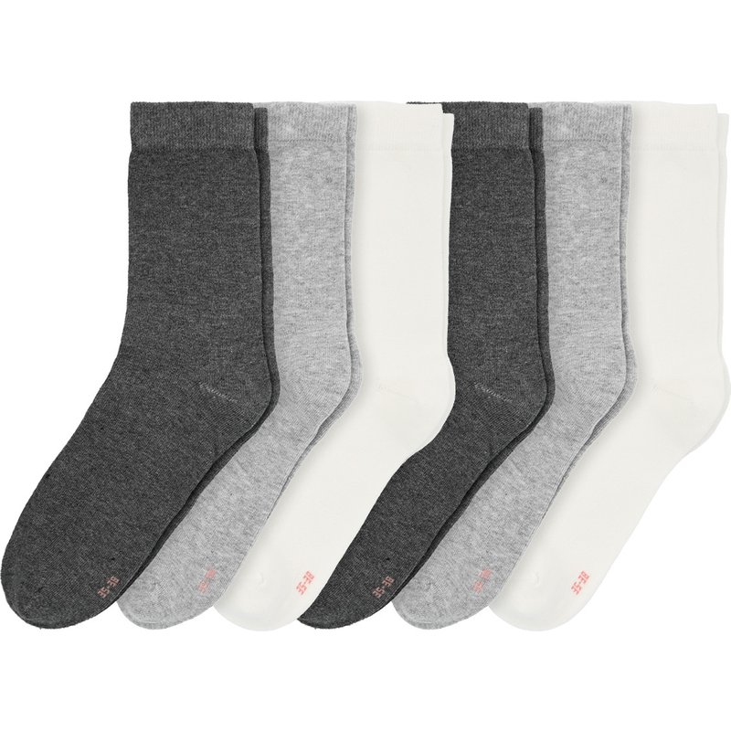 6 Paar Damen Socken aus Bio-Baumwolle