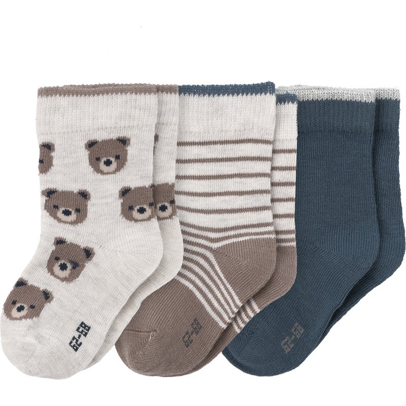 3 Paar Baby Socken mit Baumwolle