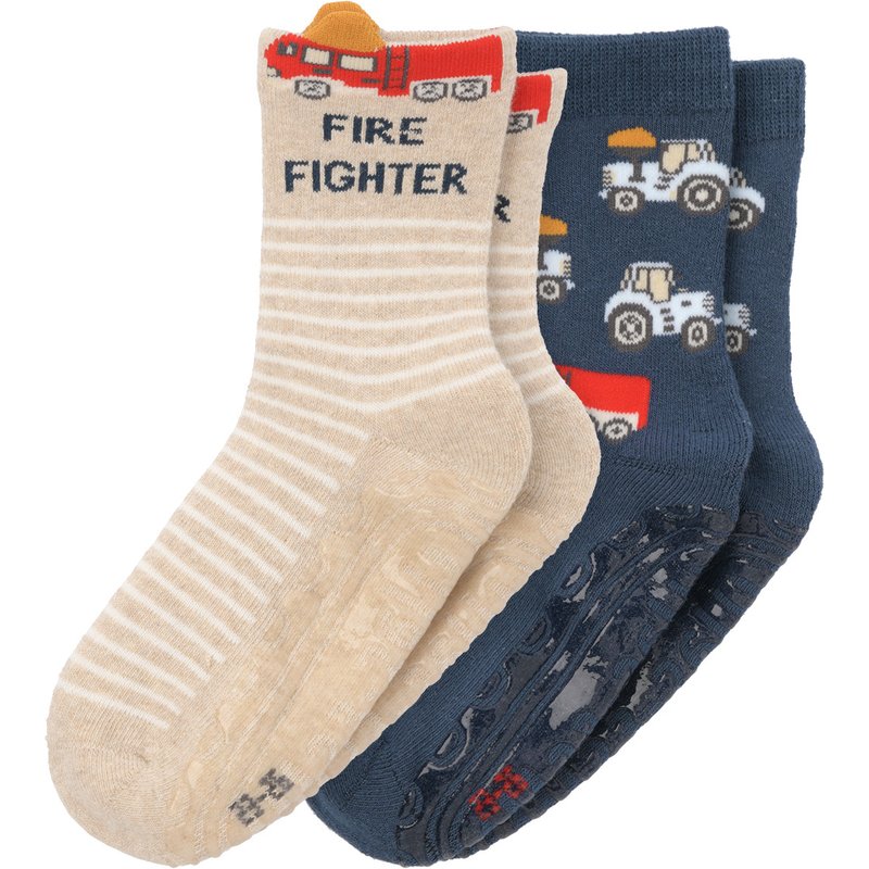 2 Paar Jungen Stoppersocken mit Frottee