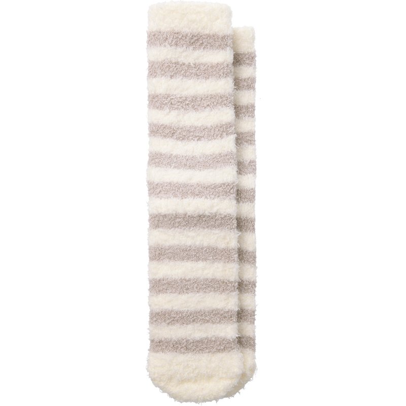 1 Paar Damen Kuschelsocken mit Streifen