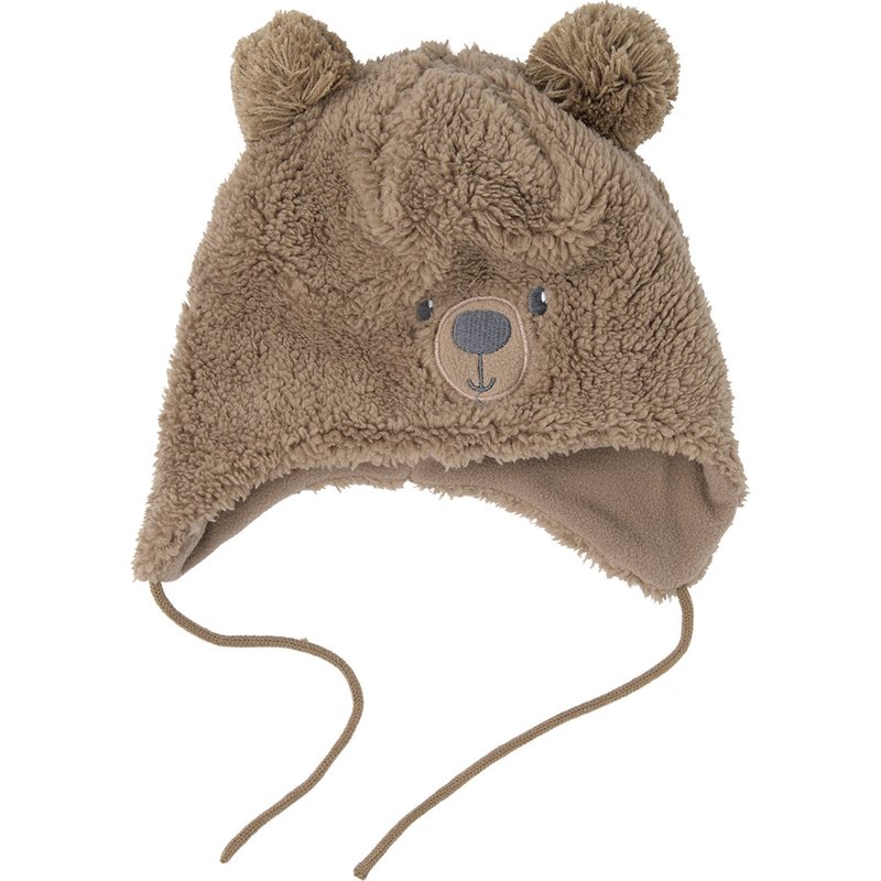 Baby Mütze mit Plüsch