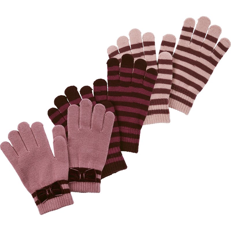 3 Paar Mädchen Handschuhe im Set