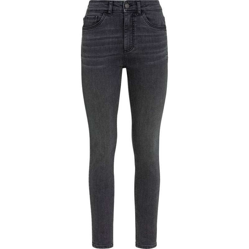 Damen Skinny Jeans mit Used-Waschung