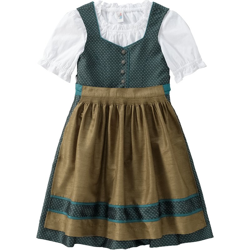 Mädchen Dirndl mit Jacquard-Muster