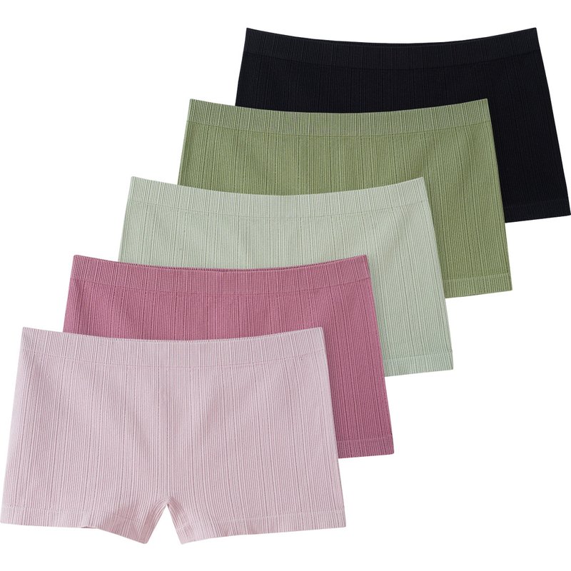 5 Damen Pantys mit Feinripp-Struktur