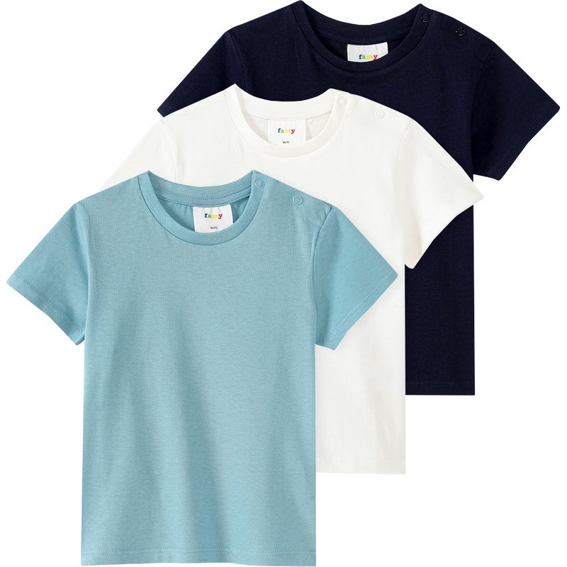 3 Baby T-Shirts im Basic-Look