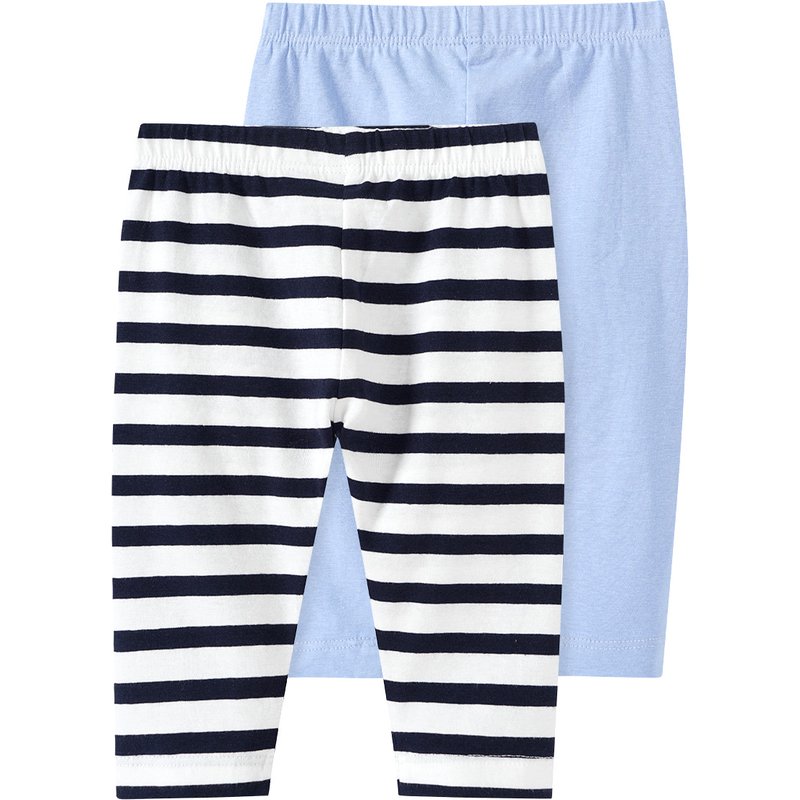 2 Baby Capri-Leggings im Basic-Look