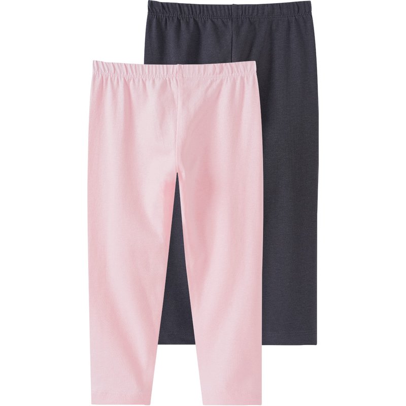 2 Mädchen Capri-Leggings im Basic-Look