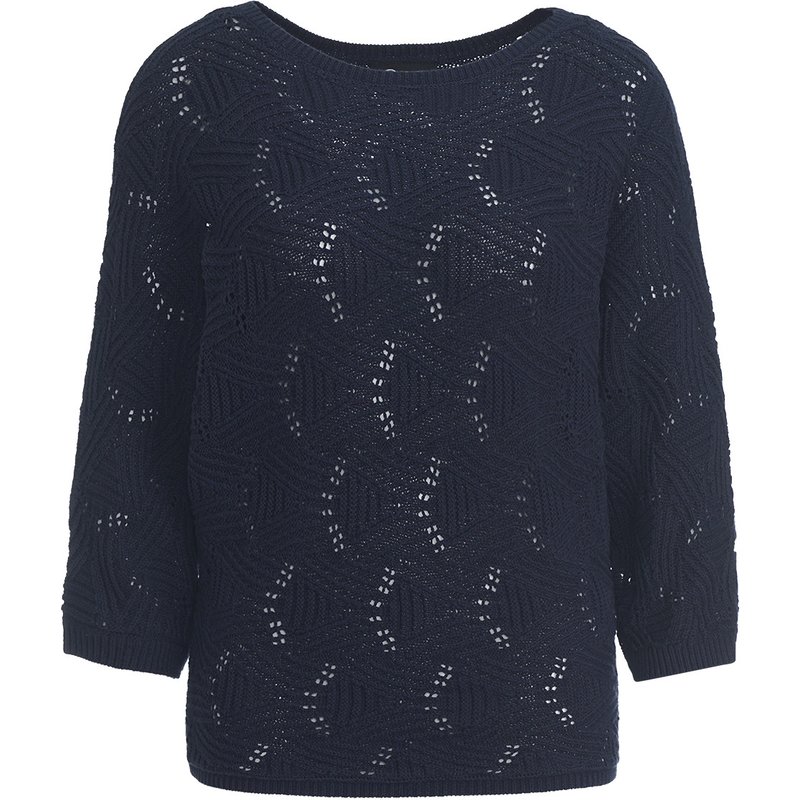 Damen Strickshirt mit Ajour-Muster