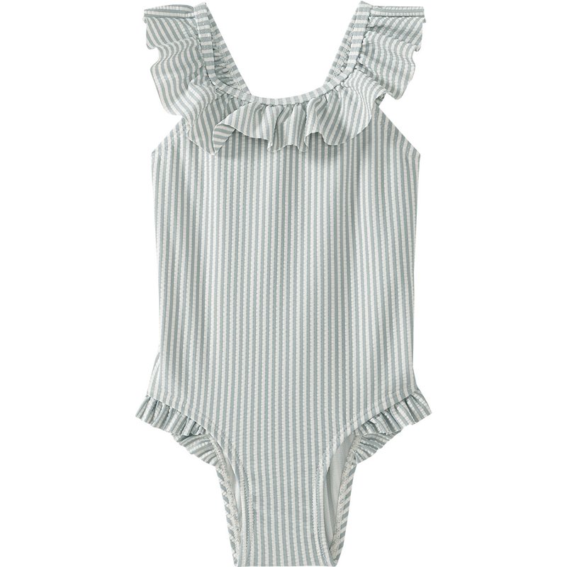 Baby Badeanzug mit Seersucker-Streifen